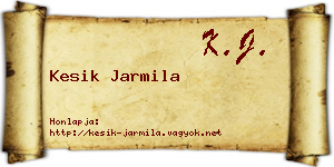 Kesik Jarmila névjegykártya